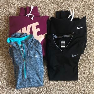 Nike Women Bundle- 4 Women Small Tops